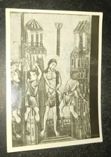 vtg RPPC postcard Perugia flagellazione di Cristo Tabernacolo unposted art 