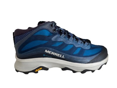 Merrell Men s Moab Speed Mid GTX Navy Marine Walking Hiking Shoes GORE-TEX 10.5