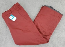 Columbia Bugaboo ll 2 Pants Men 4XT Tall Maroon Snow Ski Omni-Tech Winter Adult 