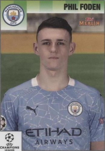 2020-21 Topps Chrome UEFA Champions League Phil Foden Base
