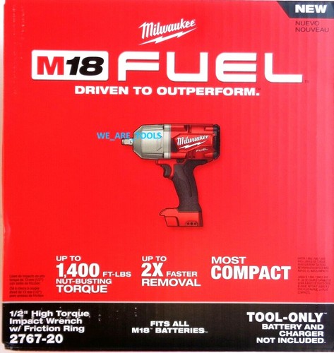 2767-20 Milwaukee NUEVO EN CAJA COMBUSTIBLE Llave de impacto inalámbrica sin escobillas 18V | eBay