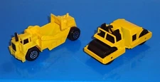 Hot Wheels Lot of 2 Loose Yellow Construction Vehicles Earth Mover & Road Roller