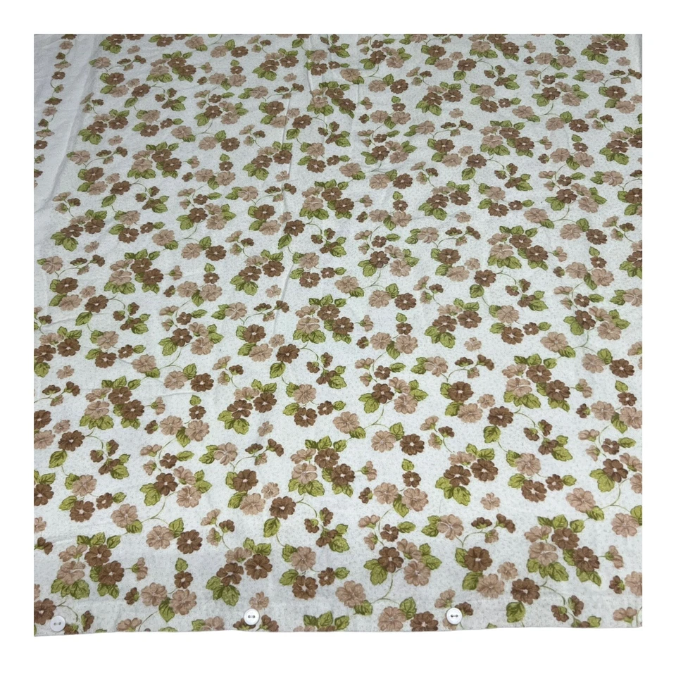 "Funda nórdica de cama individual 100 % algodón vintage floral MCM 50,5""x76"" Alemania Occidental" Foto 2 de 4