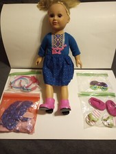 My Life As Blonde Hair/Blue Eyes 18" doll and accessories