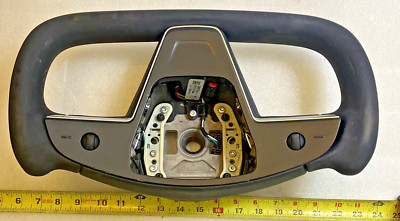2021-2024 TESLA MODEL S/X PLAID FLAT BOTTOM YOKE STEERING WHEEL 1622612 ...
