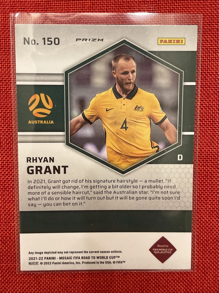 2021-22 Panini Mosaic Road to World Cup Rhyan Grant RC Genesis Australia - Image 2 of 2