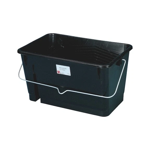 Set di 10 Secchi in Plastica Bianca con Manico e Coperchio, Contenori