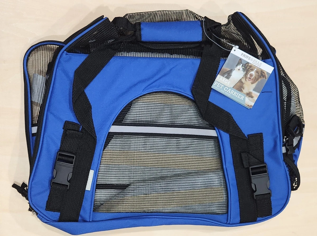 Paws and pals pet carrier clearance large