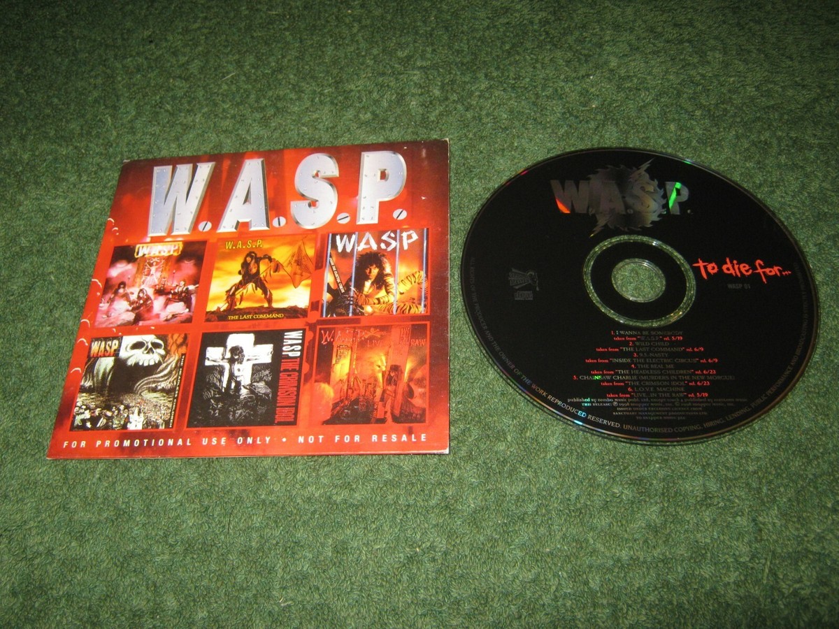 W.A.S.P. - To Die For (cd) 6 track promo promotional pre-release