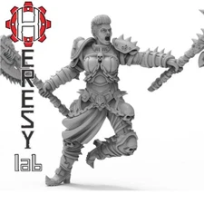 Female Seer Ildin Tseia HL10 28mm Imperial Guard Chaos Champion Heresy Lab