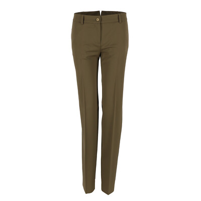 Luciano Barbera Hose Damen Oliv 100% Wolle Gr. 40 (ehem. UVP   438,00)