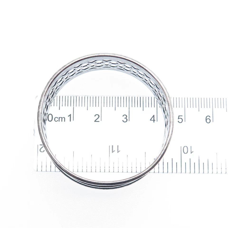 Soporte de anillo servilleta antiguo Art Deco de plata esterlina 925 WALLACE #73 Foto 3 de 4