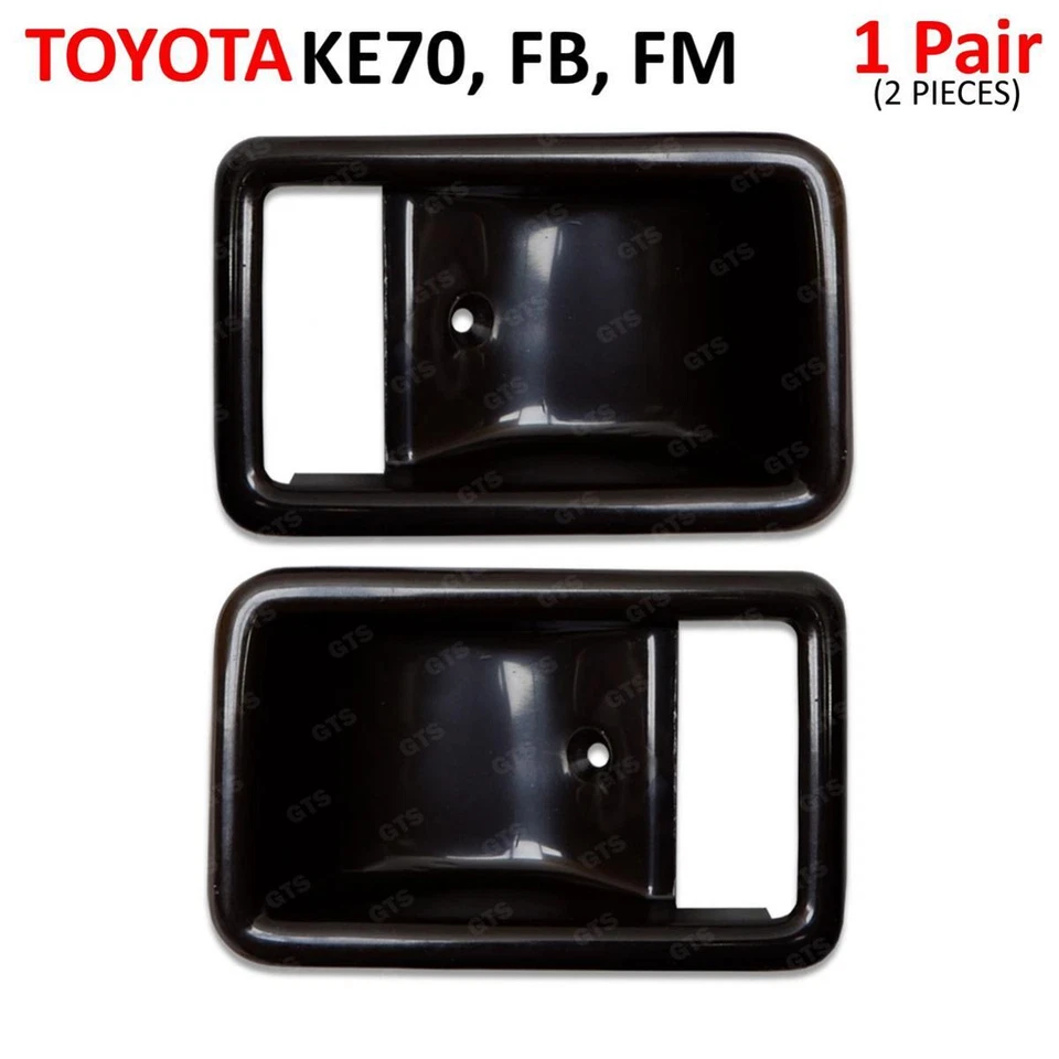 Pair Inner Door Handle Bezel For Toyota Corolla KE70 KE75 TE71 TE72 1980 - 1985 Foto 2 de 4
