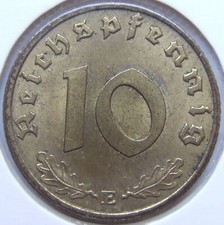 M&uuml;nze 3. Reich 10 Reichspfennig 1937 E in Vorz&uuml;glich / Stempelglanz