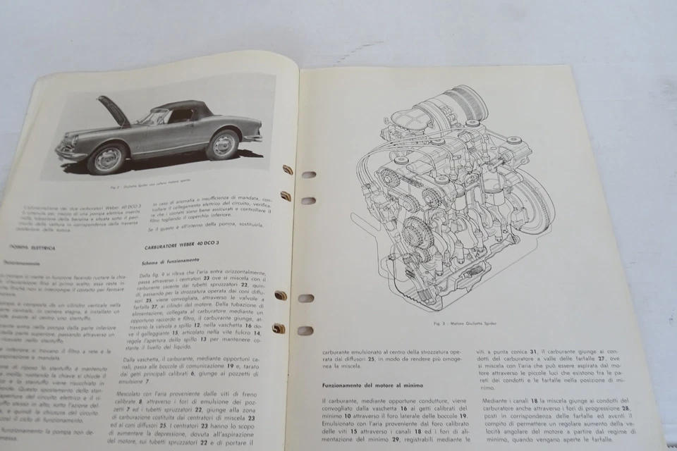 manuale riparazioni Giulietta Spider Veloce Spider Sprint Veloce Alfa Romeo - Immagine 4 di 4