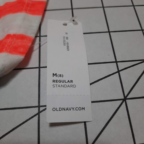 NWT Old Navy Girls Neon Stripe Beach Coverup Dress Sz 8 Regular V Neck Tie Waist - Picture 5 of 10