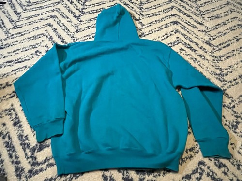 Vintage Charlotte Hornets Sweatshirt Made in USA Hooded Pullover XL - LOGO 7 - Picture 3 of 4