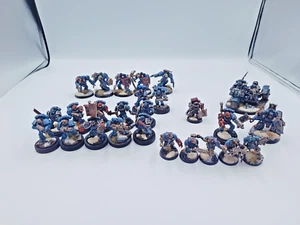 FULLY PAINTED ULTRAMARINES ARMY PAINT SPACE MARINE WARHAMMER 40K 1
