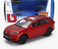 Statisches Modellauto Burago Toyota RAV4 2022 Rot Modellbau Massstab 1/43