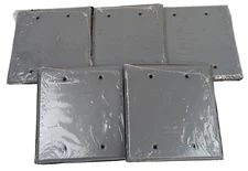 5 Hubbell Bell 5175-0 Outdoor Two-Gang Blank Wet Location Outlet Box Cover NEW