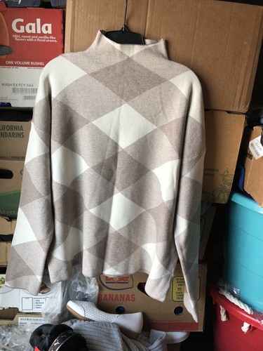tahari plaid sweater