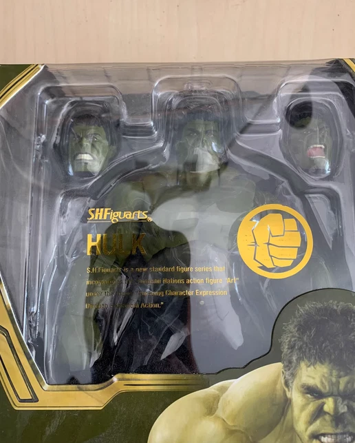 Bandai Shf Avengers 3 Hulk Edición Limitada Modelo Jugar Estatua Hecha a Mano Foto 2 de 4