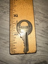 Vintage Master Lock Key 126 Brass Padlock Key  
