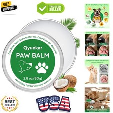 Lick-Safe Dog Paw  Nose Balm, Dog Paw Wax Protector with Coconut Oil, Moistu...