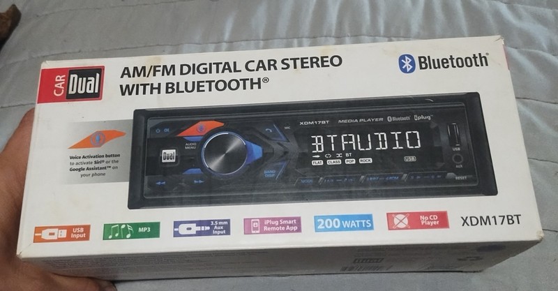 Car Dual AM/FM Digital Car Stereo W/ Bluetooth XDM17BT