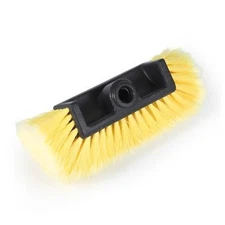 Car Wash Brush Head, 10 Inch Automotive Wash Brush Head with Soft Yellow