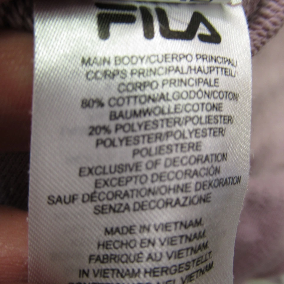 Pantalones deportivos Fila para mujer sudaderas medianas cintura elástica cordón rosa Foto 4 de 4