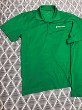 Sport-Tek Men’s L Green Polo Shirt Embroidered Logo Polyester Knit - (Pack of 3)