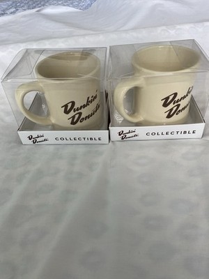 Dunkin Donuts-Script Logo Coffee Mugs Restaurant Ware 2010-Lot 2- NIP