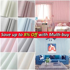 Pink Textured Wallpaper Rolls For Bedroom 3D Effect Stripes Wall Paper Covering.