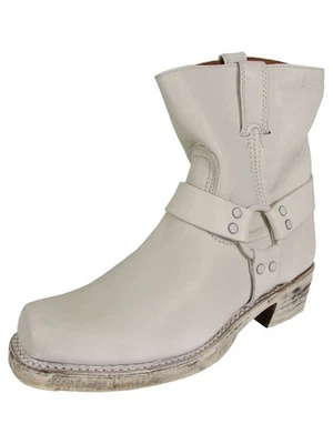 348 € Frye Bottes En Cuir À Enfiler Pour Femmes Harness 8R, Blanches, US 5.5 - Photo 1/4