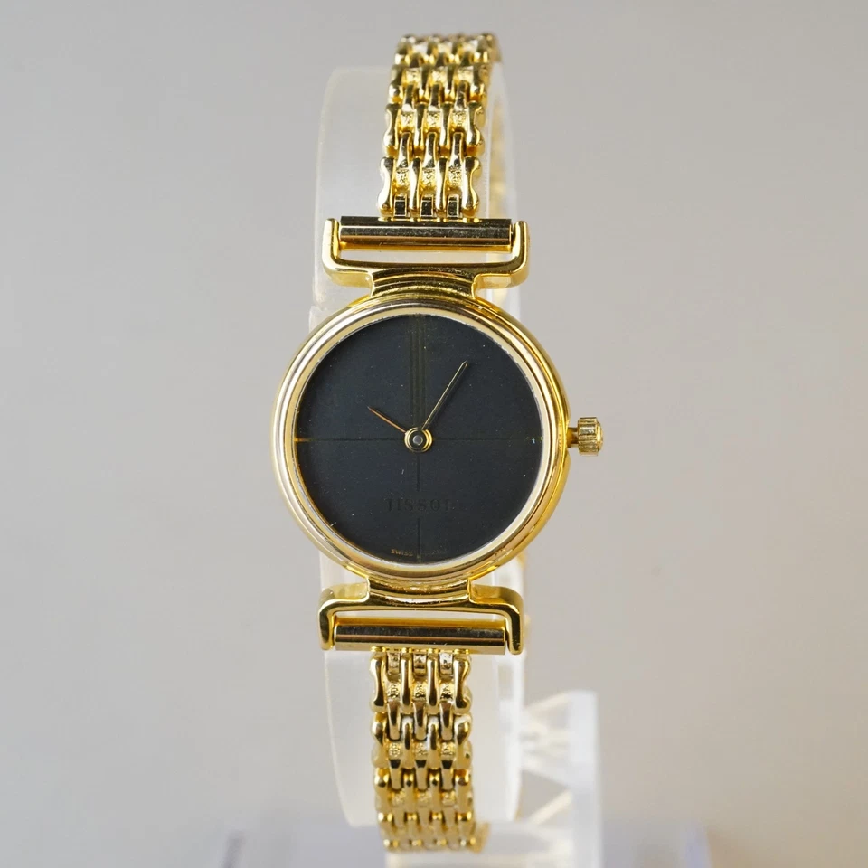 Tissot Quartz Wristwatch Women's  Gold 23mm  Vintage New Battery - image 3 of 4