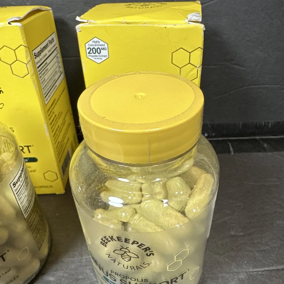Paquete de 3 Beekeeper's Naturals Propóleo Soporte Sinusal Cuidado Nasal Caducado 7/2025 Foto 4 de 4