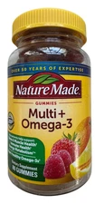 Nature Made Multi + Omega-3 Gummies - 80 Count - PAST EXPIRY DATE