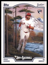 2025 Topps x Bob Ross: The Joy of Baseball NIKO KAVADAS Rookie RC #97 Angels