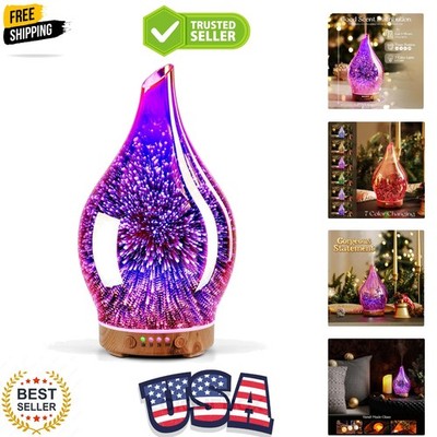 Essential Oil Diffuser 3D Firework Glass Aromatherapy Ultrasonic Humidifier R...