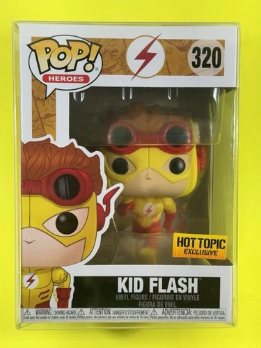 Funko Pop! Kid Flash Hot Topic Exclusive DC Comics Vaulted With Protector