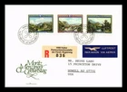 Dr Jim Stamps Liechtenstein Fdc Moritz Menzinger 3V Set Registered Air Mail