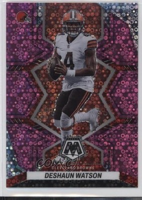 2022 Panini Mosaic No Huddle Pink Mosaic Prizm 19/20 Deshaun Watson #46 1c5x