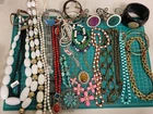 Jewelry Lot Necklaces Bracelets Earrings Rings Costume Vintage Repair 8.94 lbs