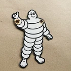 Bibendum Michelin Mascot (Bib) Porcelain Enamel  Vintage Sign 6" x 8" inch