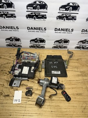 03 Infiniti G35 Manual ECU BCM Ignition Key Start Engine Kit Computer Module OEM