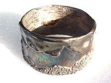 Vintage ,,LeBitski'' Armreif -Manschettenarmband - Silber 0,925 - 72 g - MG 75