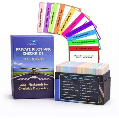 Private Pilot VFR Flashcards for Checkride & Oral Exam | 300+ VFR Study Cards