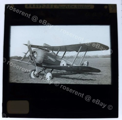 WW1 - DH 5 presentation Aircraft  ''Benin''  serial A9513 - lantern Slide