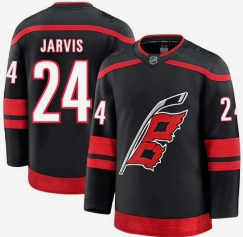 Seth Jarvis Carolina Premium Jersey - Multiple Sizes/Colors